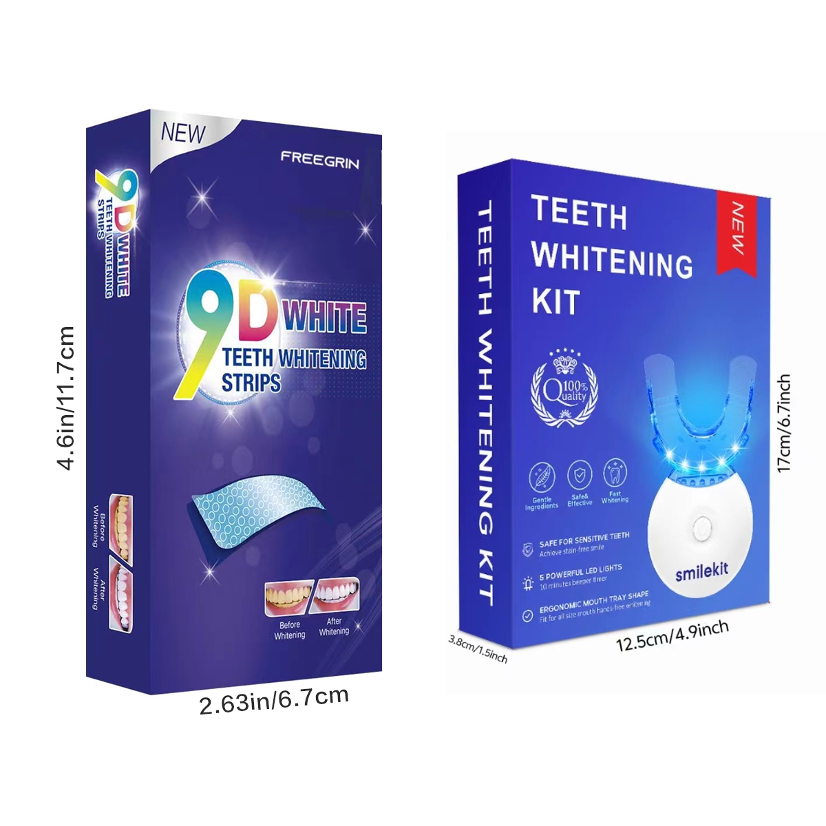 Tandenbleekset - 5X LED-licht  - Teeth Whitening Q&M recensie en prijs