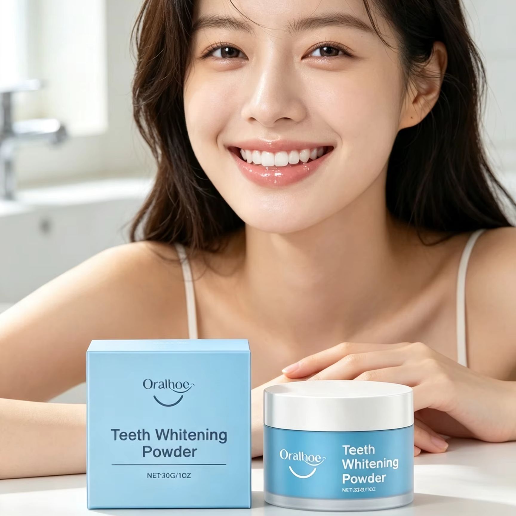Oralhoe Tandpoeder voor het Po - Teeth Whitening Q&M recensie en prijs