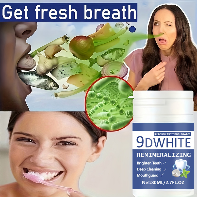 9D Paarse Tandbleekpoeder 80ml - Teeth Whitening Products recensie en prijs