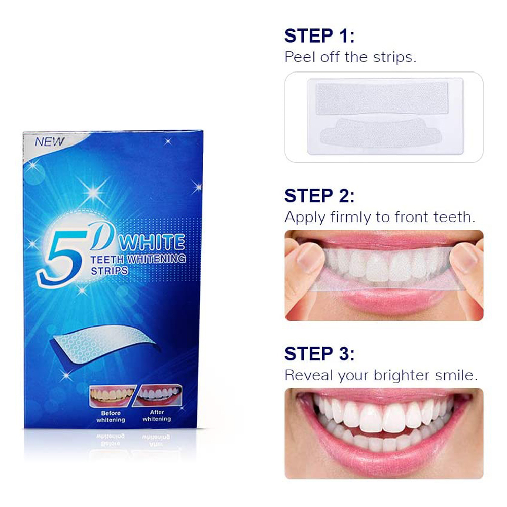 5D Witmakende Tandstrips, Whit - Teeth Whitening Q&M recensie en prijs