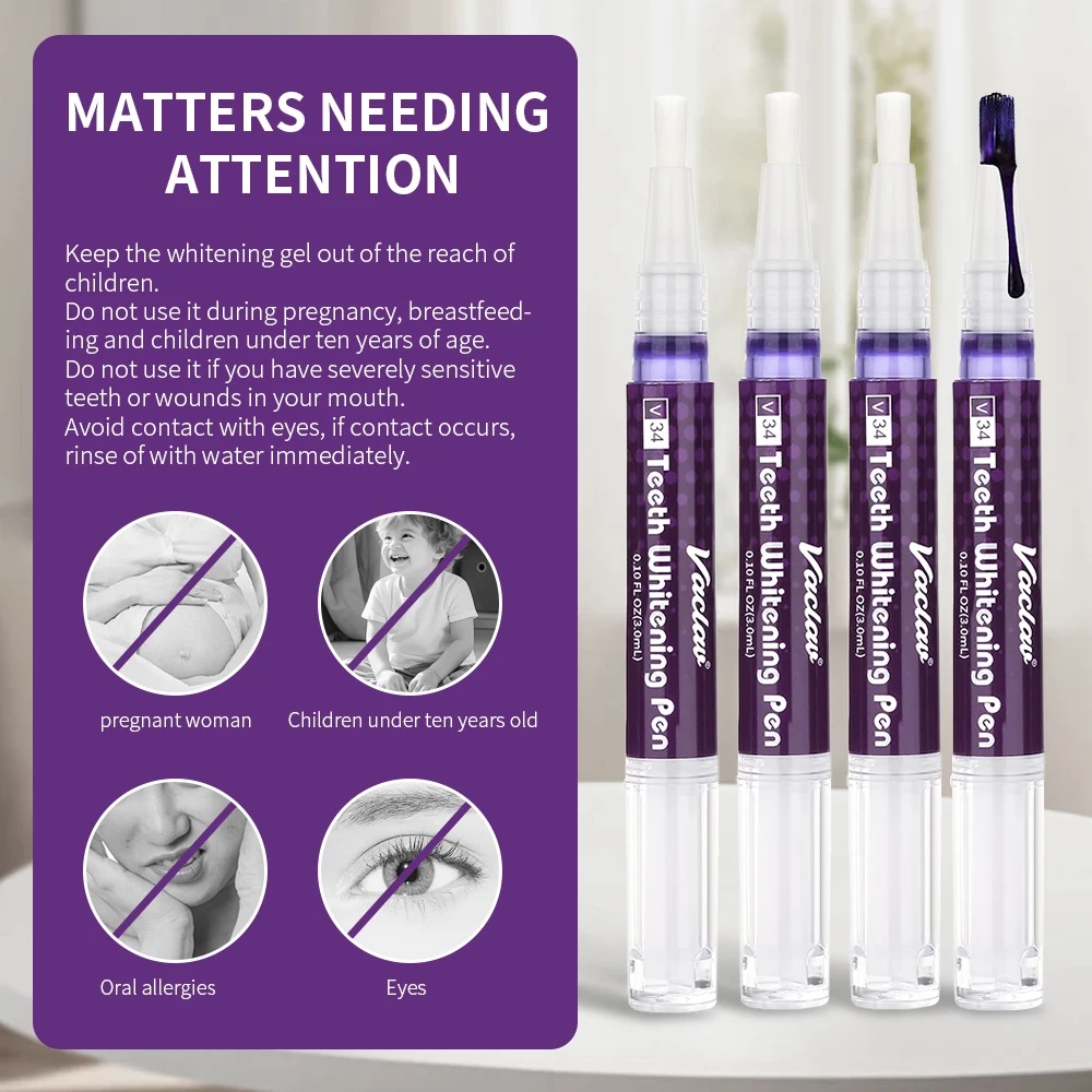 Vaclav V34 Paarse tandenbleekg - Teeth Whitening Q&M recensie en prijs